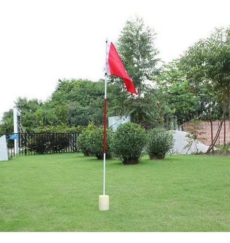 Patio Trasero Práctica Golf Hoyo Polo Copa Bandera Pega 3 Se