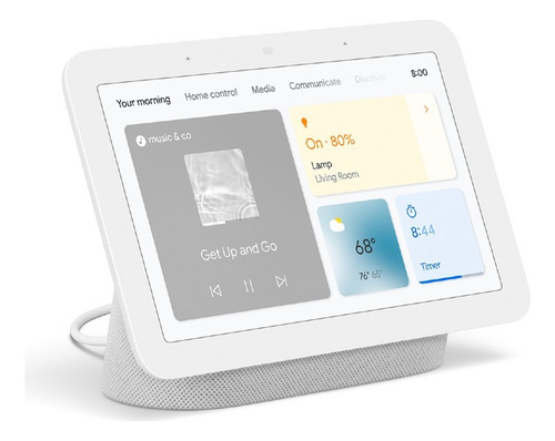 Google Nest Hub 2nd Gen con asistente virtual Google Assistant, pantalla integrada de 7" chalk 110V/220V