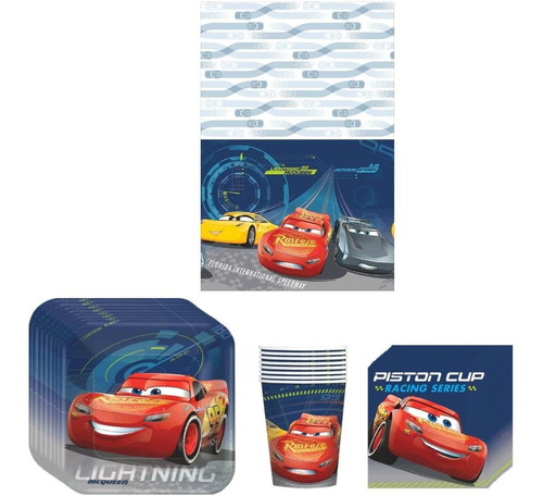 Coches De Disney 3 A Rayo Mcqueen Suministros Fiesta De...