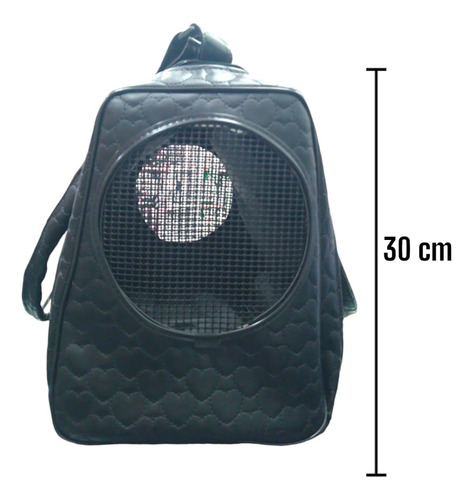 Bolso Transportador Ecocuero Viaje Paseo Mediano Perro Gato