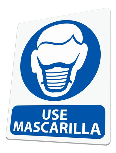 Señal Use Mascarilla, Cartel, Seguridad Industrial