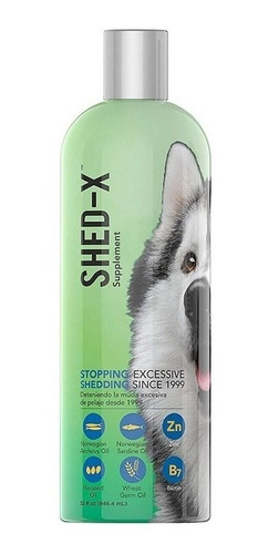 Shed X Dermaplex Perros Suplemento Vitamínico Pelo Piel 32oz