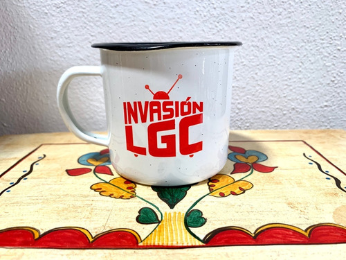 Taza De Peltre Invasión Lgc Roja