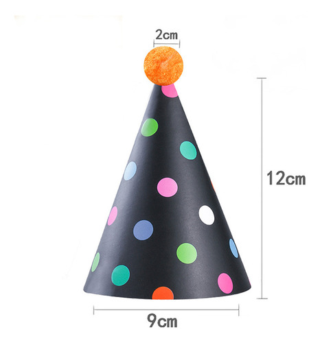 Sombreros Cónicos De Papel Para Tartas, Fiestas De Cumpleaño