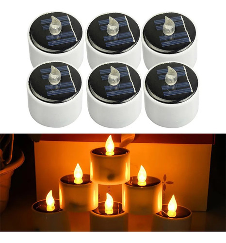 Vela Solar Sin Llama Led Led, Luz Romántica Electrónica
