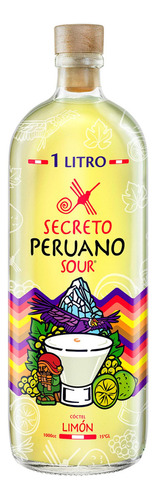 Pisco Sour Limon Secreto Peruano 15º Botella 1 Litro