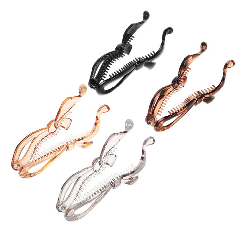 Para El Cabello Con De Caballo Para Mujer 4 Piezas Pinza
