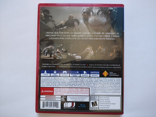 God Of War 2018 Playstation Hits Original Para Ps4 Físico (Usado)