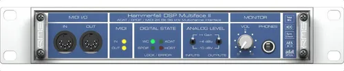 Interfaz de audio Rme Hammerfall Dsp Multiface Ii de 36 canales, color azul