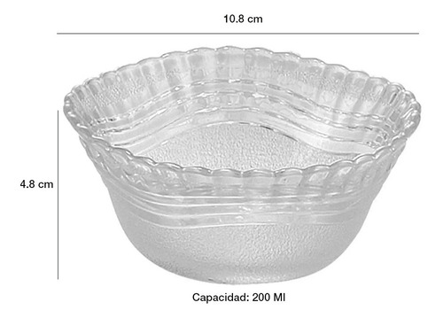 Imagen 4 de 9 de Juego De Compoteras C/ 7 Bowls Para Postre En Vidrio Wheaton