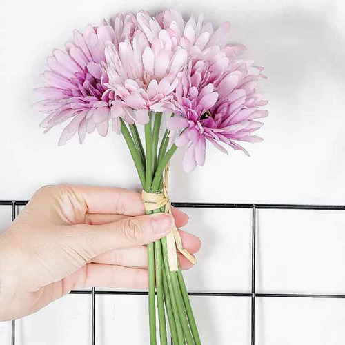 Ramo De Boda De Gerbera Con Flores Falsas De Seda Artificial
