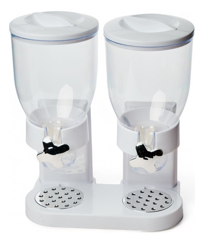 Dispensador De Alimentos Secos Cereales Almacenamiento Doble