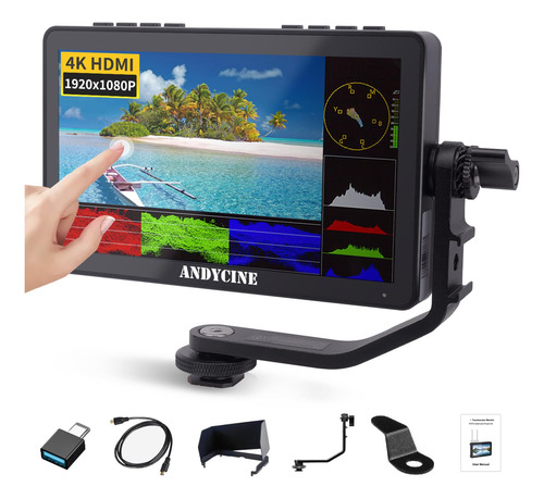 Cámara Hdmi Y Monitor Andycine A6 Max De 6 Pulgadas Con Bate
