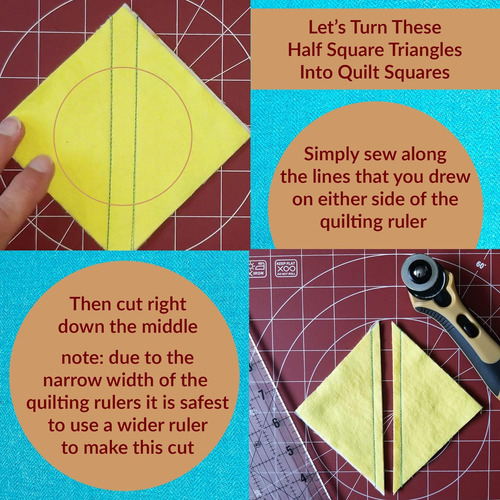 Exclusivo Juego De Reglas De Costura Patchwork De 1/4 D...