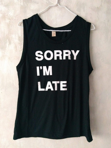 Remera/musculosa Sin Mangas Zoom Negra