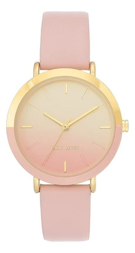 Nine West Reloj Rosa Con Dorado Para Mujer Nw/2346gplp