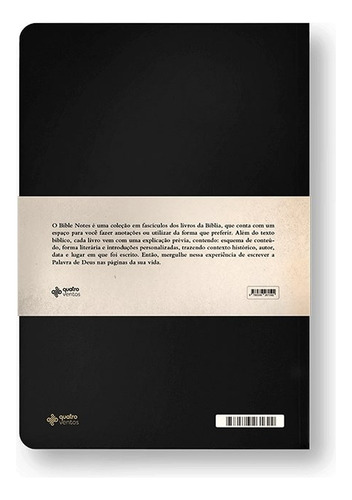 Bible Notes - Evangelho de Lucas, de Quatro Ventos. Editorial Editora Quatro Ventos Ltda, capa mole em português, 2020