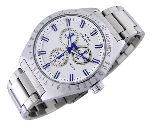 Reloj Pulsera Montreal Hombre Ml1301 Metálico Resist Al Agua