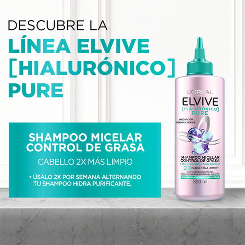 Shampoo Micelar Elvive Hialurónico Pure Micellar 300ml