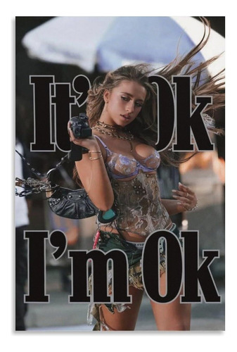 Tate Mcrae It's Ok I'm Ok 4 Canvas Poster Bedroom
