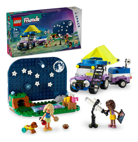 LEGO® Friends Vehículo de Observación de Estrellas set de juguete de construcción con telescopio y aventuras en un vehículo 4x4 42603