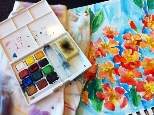 Imagem 3 de 3 de Papel Algodão Para Aquarela 300g A4 12 Folhas Super Oferta!