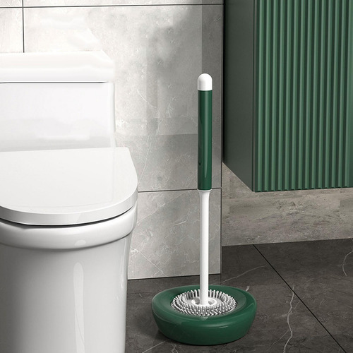 . Escova E Suporte De Vaso Sanitário, 360° Verde Com Base