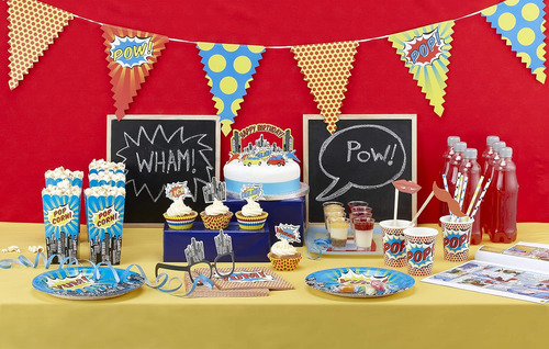 Ginger Ray Pop Art Party Ice Cream Paper Tail, 8 Paquete