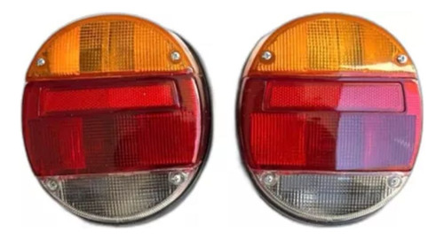 Juego Par 2 Calaveras Vw Vocho Bocho Sedan Años 1972 A 2004. Ambos Lados Rojo