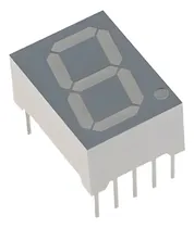 Comprar Display 7 Segmentos Led 0,52  Naranja Anodo Comun F.gris X5u