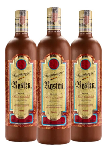 Kit 3 Aperitivos Alemão Steinhaeger Kosten 980ml