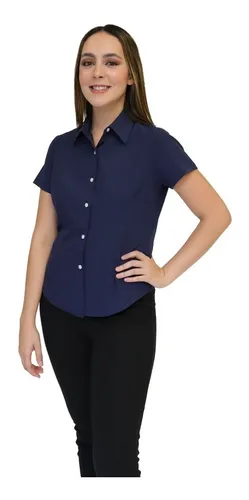 Camisa Azul Marino Camisas Mujer | 📦