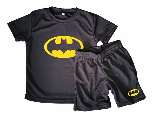 Conjunto Dryfit Niños/as Batman  Remera + Short 