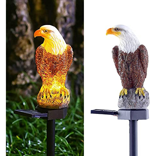 Eagle Figurine Garden Solar Stake Light Solar Eagle Lig...