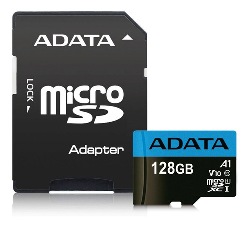 Memoria Micro Sdxc 128gb Adata V10 Clase10 A1 Juegos Full Hd