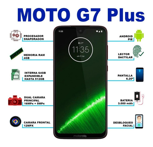 Motorola G7 Plus,64gb,pago Contraentrega,factura Autorizada! (Usado)