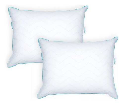 Almohada Microgel Estandar Tipo Soñare / Comodidad Premium Zic Zac Matrimonial