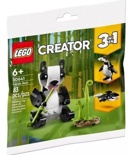 Lego Creator 3 En 1 30641  Oso Panda Pingüino O Gran Tiburón