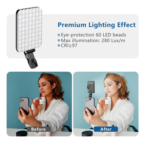 P Para Smartphone Con Lámpara Led De Videoconferencia Con Cl