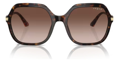 Gafas de sol - Vogue - VO5561s W65613 56 habana, marco oscuro, habana, lente degradada, marrón oscuro, diseño cuadrado