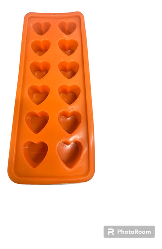 Molde Para Hielo Con Forma De Corazon 12 Cubos