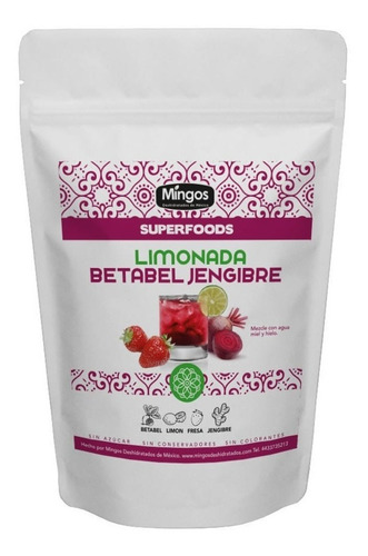 Imagen 3 de 9 de Betabel, Gengibre, Limon 250g.