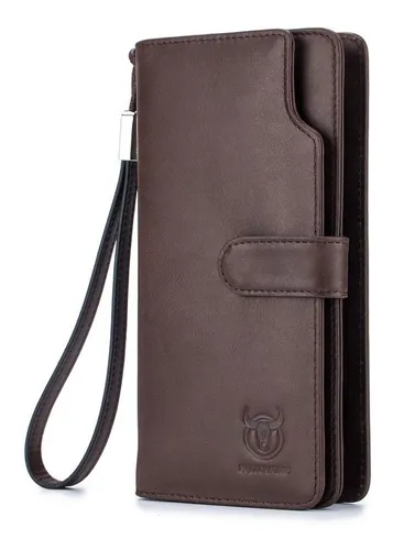 comprar Bullcaptain - Billetera De Cuero Mate Qb-028-cf Café