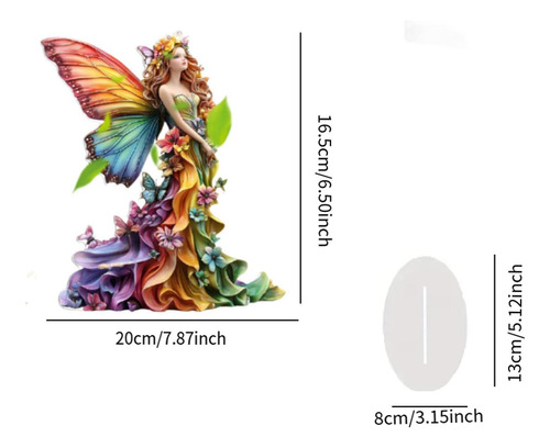 Decoración De Hadas De Mariposa Acrílica Instalación De