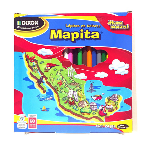 Lapices De Colores Mapita Dixon 24 Piezas
