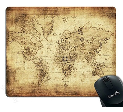 Mapa Antiguo Mouse Pad, Mapa Del Mundo Antiguo Vintage Old