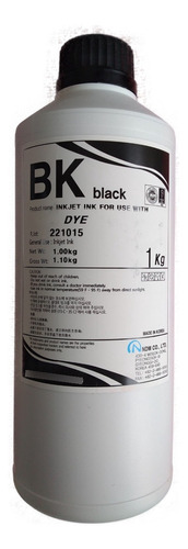Litro De Tinta Negra Tipo Dye Compatible Con Epson