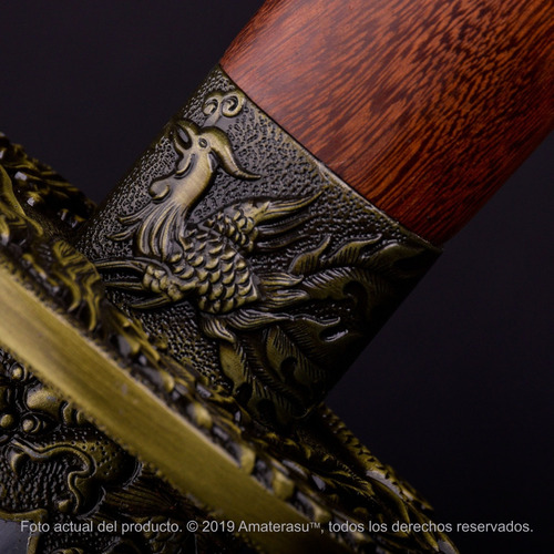 Imagen 6 de 10 de Espada Sable Dao Full Tang Acero Carbono Zhejiang Filo Extre