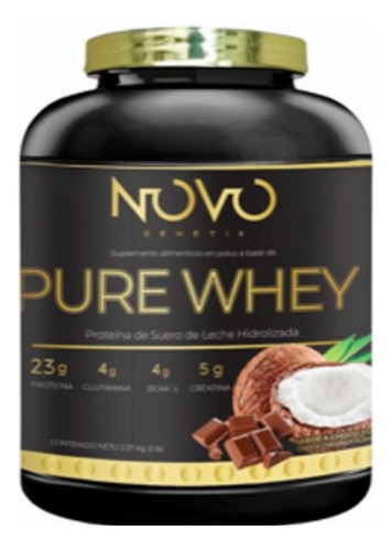 Proteina Pure Whey Sabor Chocolate Coco 2.27kg Novo