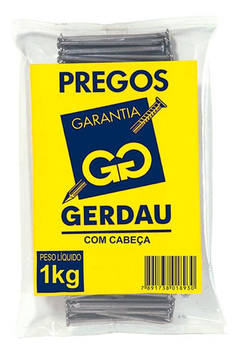 Prego Gerdau Com Cabeca 25x72 Kg  117000251